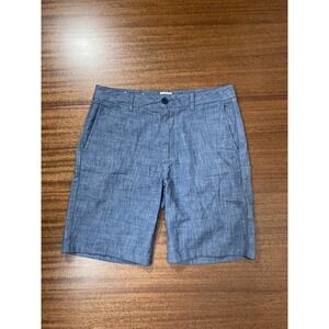 Huckberry Flint And Tinder 365 Chambray Shorts 31 (32) 8.5" Inseam Chino Beach